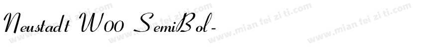 Neustadt W00 SemiBol字体转换